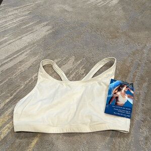 Vtg 1980s Bestform sports bra pure Cotton + spandex NWT fits C-D single stitch